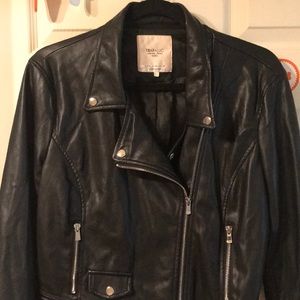 Faux leather jacket